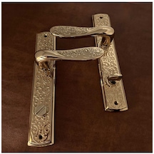 Özen Handles İmza Titanyum Zk19 Zamak Aynalı Wc Banyo Kapı Kolu Sağ Basar 1 Takım