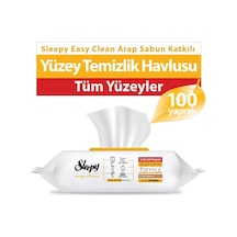 Sleepy Arap Sabunu Katkılı Yüzey Temizlik Havlusu 100'lü Diğer
