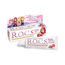 Rocs Kids 4-7 Yaş Ahududu Çilek Tadında Diş Macunu - 45 G