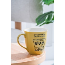 Acar Ruby Porselen Kupa Sarı - 600 Ml Sarı