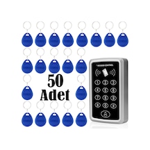Rfıd Şifreli Kapı Kilidi - 50 Adet Göstergeç Anahtarlık