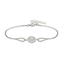 Casera's Gümüş Rodyum Oval Baget Bileklik Csr2184208 Gümüş