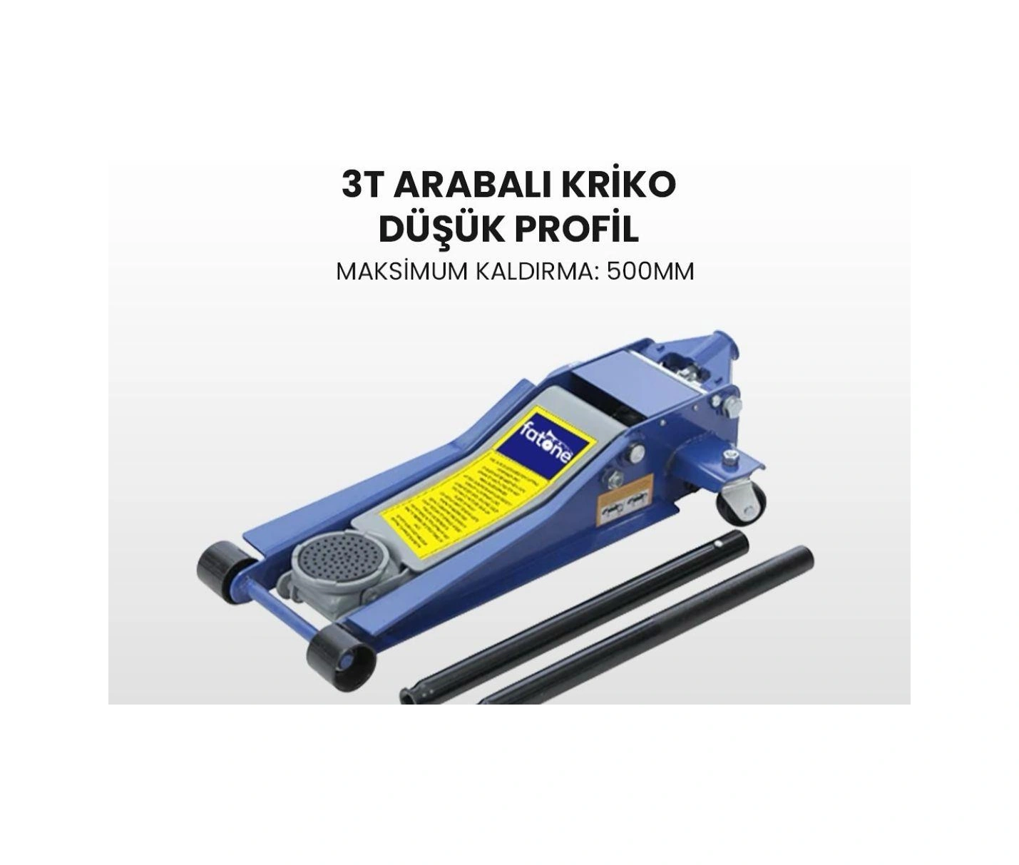 Fatone 3 Ton Alçak Şase Kriko