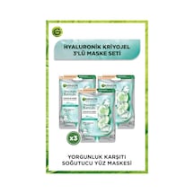 Hyaluronik Kriyojel Yorgunluk Karşıtı Soğutucu Yüz Maskesi 3'lü Set pktkryjlyzmsk-9542