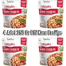 Yayla Etli Kuru Fasülye Aç Isıt Ye Hazır Yemek 4 x 250 G