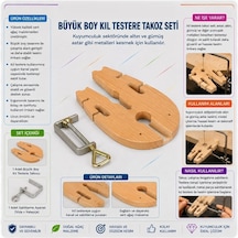 Kuyumculuk Kıl Testere Takozu Seti Büyük Boy Metalik