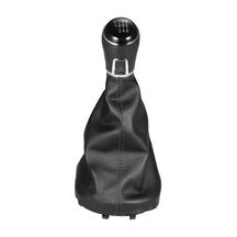 Singree Vw Touran 2003-2010 Ve Caddy Mk2 2004-2009 İçin Premium Pu Deri Vites Topuzu - Kolay Kurulum, Dayanıklı Ve Şık Tasarım Siyah