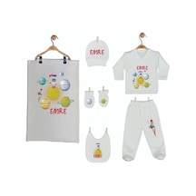 Pia Baby Gl 1922-07 İsme Özel Battaniye Zıbın Set Krem