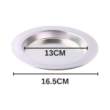 Ayrex Albergio Alüminyum Künefe Tabağı 13 Cm İç Çap 16,5 Cm Dış Çap 2,5 Cm Künefe Tepsisi Tek Kişilik Gri Diğer