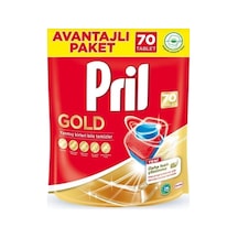Gold 70 Yıkama Bulaşık Makinesi Tableti - Uzun Süreli Temizlik Gücü