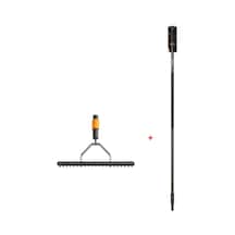 Fiskars 135513-1000655 Quikfit Çim Havalandırma Tırmığı + 1000661 Quikfit Sap - L