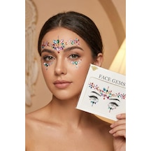 Çok Renkli Yüz Taşı Face Gems Parti Festival Makyaj Aksesuarı