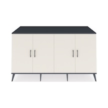 Kronos Konsol 4 Raflı 4 Kapaklı 176x59x99 Antrasit-aytaşı Aytası/aytası - Antrasıt