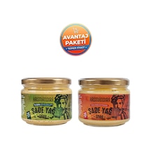 Hasmandıra Sade Yağ Ghee Tadım Seti - Koyun Keçi İnek 300g + İnek Kreması 300g Cam Kavanoz
