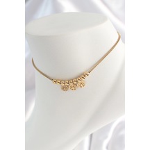 316l Çelik Gold Renk Yaşam Ağacı Figür Kadın Halhal Çok Renkli