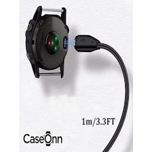 Caseonn Şarj Kablosu Siyah Forerunner 955 İle Uyumlu Çok Renkli