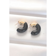 Ccb Siyah Gold Çift Renk Küpe - Tj-bkp8875 Bej