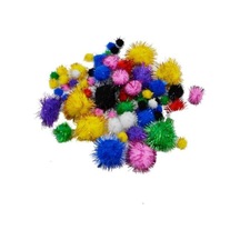 Pon Pon Karışık Metalik 10 Mm 20 Mm 30 Mm