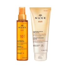Nuxe Bronzlaştırıcı Yüz Ve Vücut Yağı Spf10 150 ML + Güneş Sonrası Nemlendirici Saç Ve Vücut Şampuan 200 ML