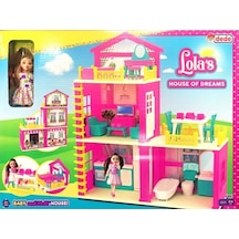 Lola'nın Düşler Evi 3 Katlı Aksesuarlı Evi 6633