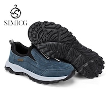 Sımıcg Sonbahar Mavi Rahat Ayakkabı Erkek Yürüyüş Ayakkabısı