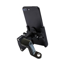 Powertec Gidon ve Ayna Bağlantılı Alüminyum Gövdeli Motosiklet-Bisiklet Telefon Tutucu