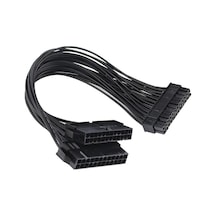 Alfais 5145 24 Pin Atx Dual Psu Çoklayıcı Adaptör Anakart Mining Kablosu