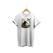 Widi Ördek Baskılı Beyaz T-shirt Beyaz