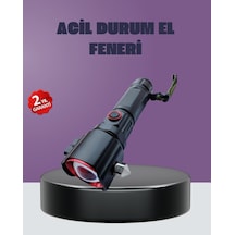 Güçlü Işıklı El Feneri Acil Durum Çekiç Ve Pusula Diğer