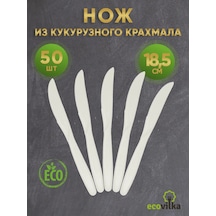 Ecovilka 18,5 Cm Mısır Nişastasından Tek Kullanımlık Bıçak 321637661 50