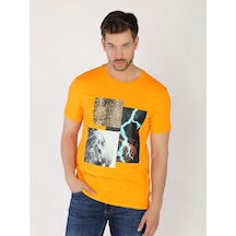 Roberto Cavalli Erkek Tshirt /M.Rob.0421.14020 - Turuncu