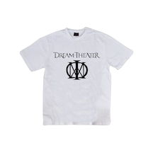 Stoned&Fame Dream Theater Baskılı T-shirt Beyaz