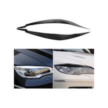 Bmw X6 Karbon Fiber Ön Far Kaşı 1 Çift 2008-2015