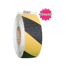 Merdiven Kaydırmaz Bant 50 Mm X 15 M Sarı Siyah Kaymaz Bant 5 Cm