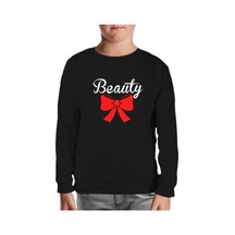 Beauty And The Beast - Beauty Siyah Çocuk Sweatshirt Siyah