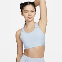 Nike Dri-fit Swoosh On-the-run Trail Medium-support Kadın Bra Ndd Sport Mavi
