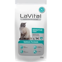 Lavital Sensitive Hassas Somonlu Yetişkin Kedi Maması 12 Kg