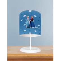 Mekta Home Bebek Ve Çocuk Odası Seksekli Ve Elsa Anna Desenli Abajur