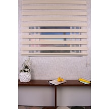 Krem Düz Etek Dilimsiz Ds 614-h6 Zebra Stor Güneşlik Perde