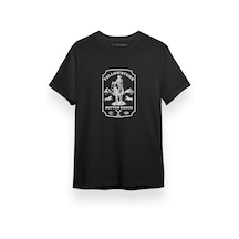 Yellowstone Dutton Ranch Framed Siyah Kısa Kol Erkek Tshirt 001