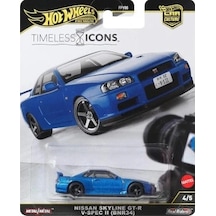 Hot Wheels Premium Car Culture Timeless Icons Nissan Skylıne Gt-r V-spec Iı Bnr34 Jbk92