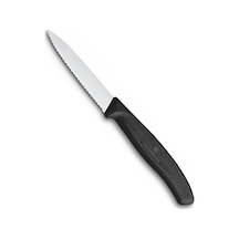 6.7633 8cm Tırtıklı Soyma Bıçağı Siyah / Gün Işığı