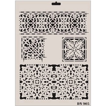 Mey İthalat Rich Dantel Seri Dn-905 Stencil 35x25 Cm