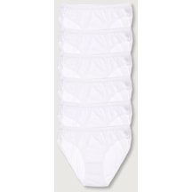 Tutku Kadın Beyaz 6'Lı Paket  Bikini  Elf568T0635Ccm6 Beyaz Kadın Külot Beyaz