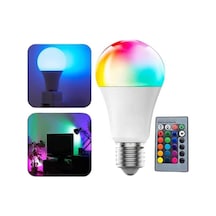 Akıllı Rgb Led Ampul Led Uzaktan Kumandalı Renk Değiştiren Ampul - Lisinya
