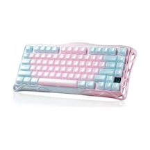 Gravastar Mercury K1 Lite Rgb Kablosuz Mekanik Gaming Klavye, İngilizce Q, Lumen Rose