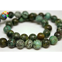 Bileklik Boy Afrika Turkuazı Taşı Yarım Dizi Royal Quality 8mm 18cm Uzunluğundadır Çok Renkli Bileklik Boy Afrika Turkuazı Taşı Yarım Dizi Royal Quality 8mm 18cm Uzunluğundadır Çok Renkli