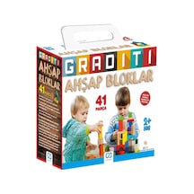 Graditi 2+ Yaş İçin 41 Parçalı Eğitici Ve Öğretici Sağlığa Zararsız Ahşap Aktivite Blokları
