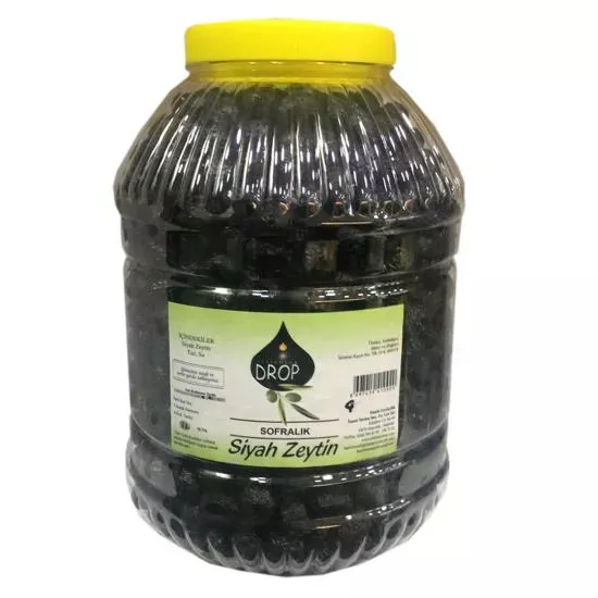 Drop Edremit Çevirme Siyah Zeytin 5 Lik Pet L Net: 3500 G