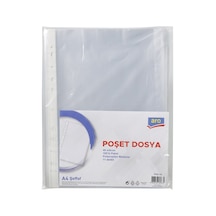 Aro Poşet Dosya 100 Lü - Fotokopi Çekilebilir, Delikli Şeritli 6'li Avantaj Paketi - 6 Adet Tarı 100 adet